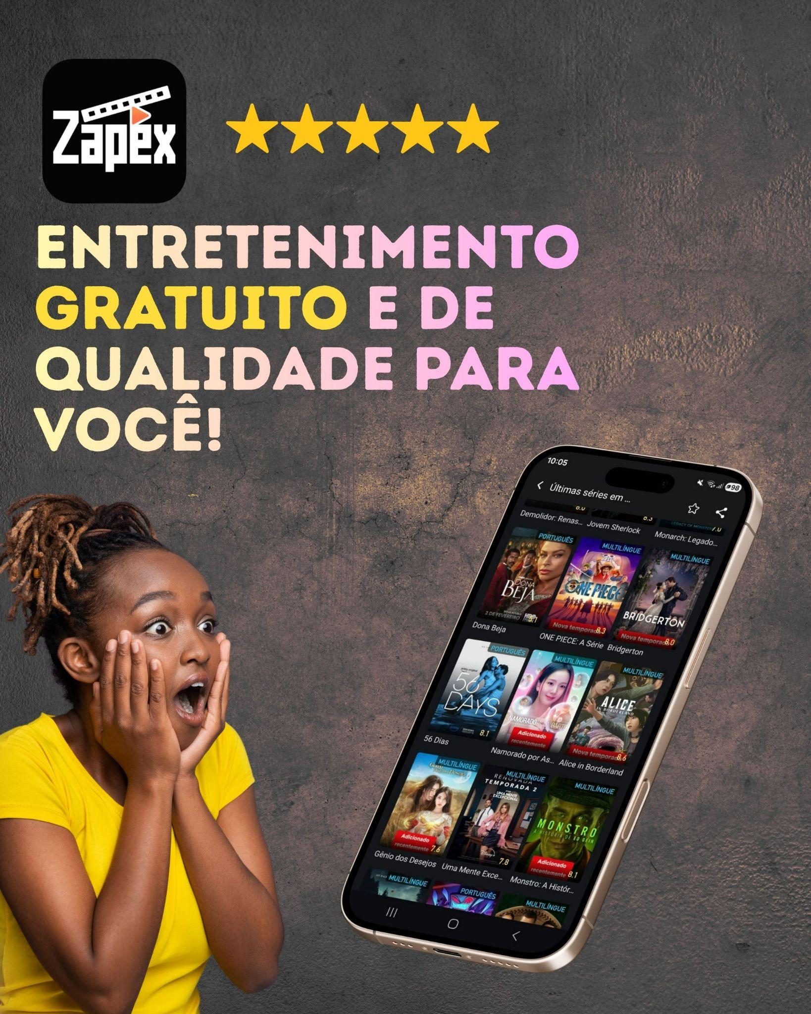 Zapex oferece entretenimento gratuito e de qualidade para você